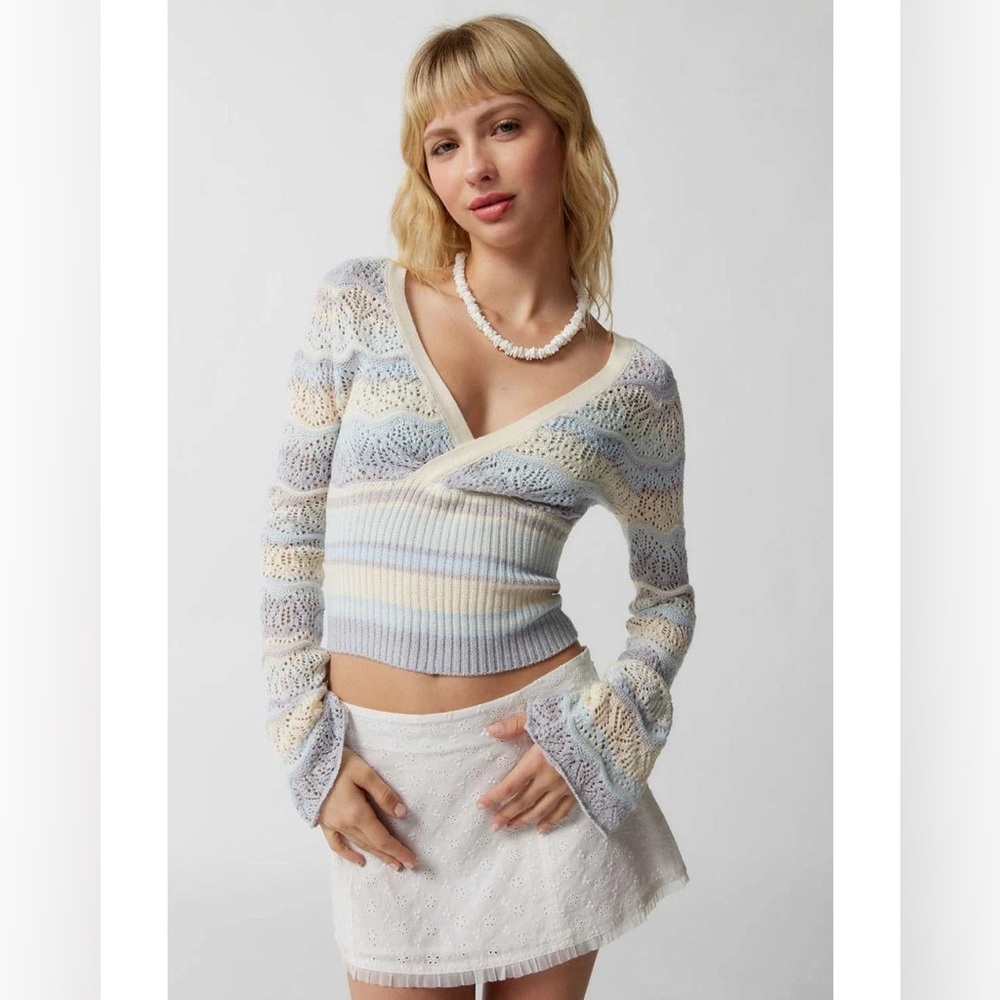 Kimchi Blue Rosario Pointelle Sweater